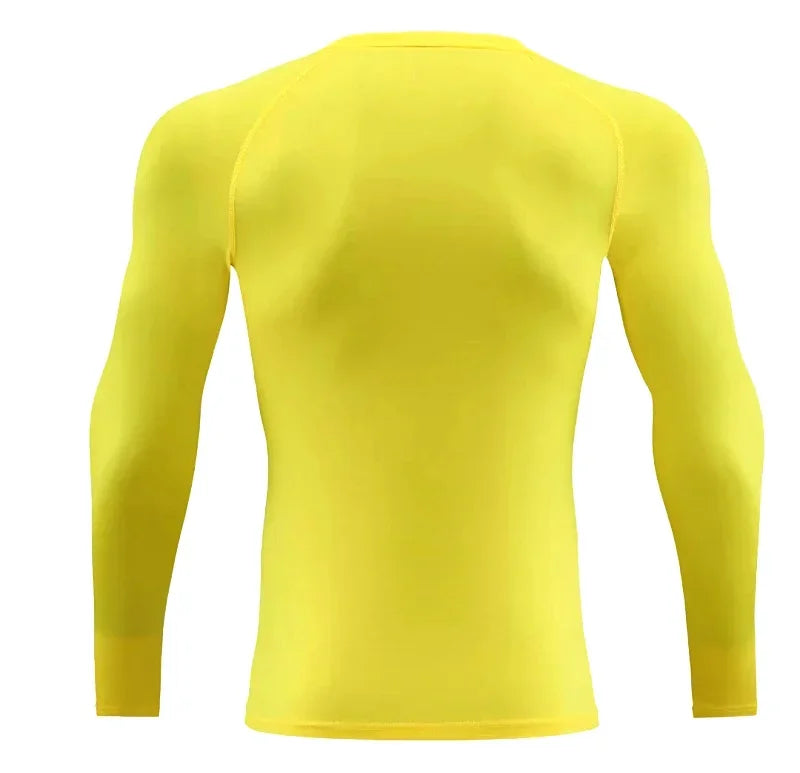 Men Long Sleeve Slim Tops Tees Sportswear Gym Fitness/Compression T-shirt Running Outdoor Jogging Tight Quick Shirt