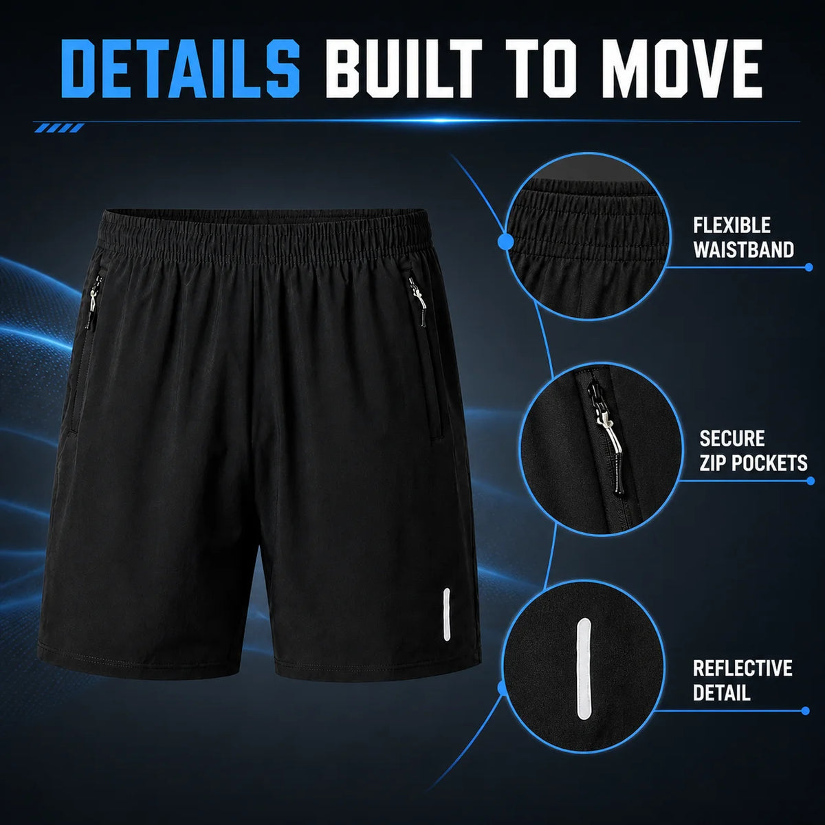 Quick-Dry Workout Shorts 2-Pack Random Grey Black Breathable/Sports Shorts for Men Training Running Top Rated