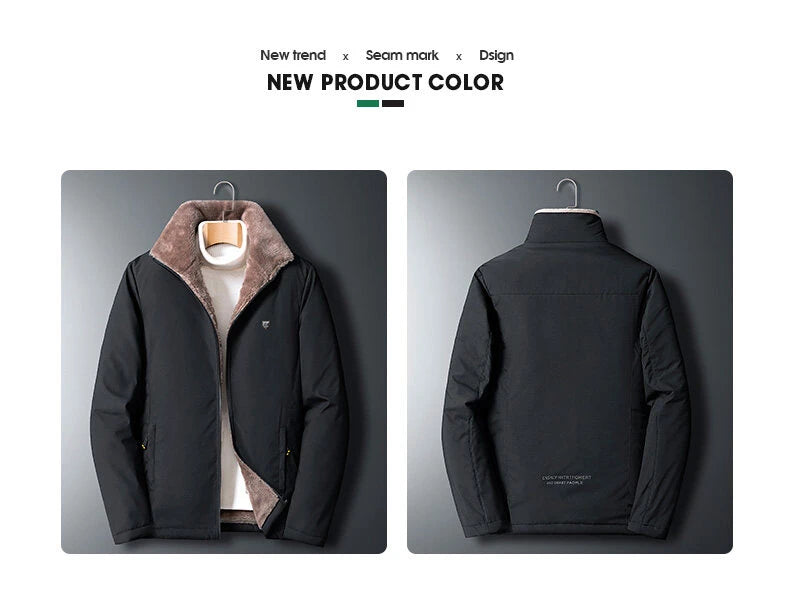 Men Winter Windproof Warm Thick Fleece Jacket Men Fashion/Casual Coat Men Autumn Brand Outwear Outdoor Classic Jacket Men