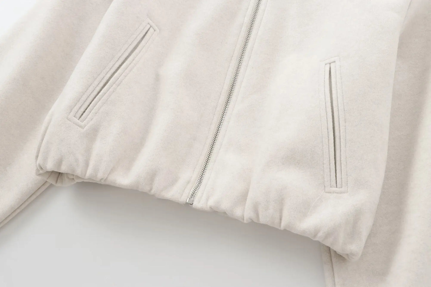 MUJER Black Bomber Jackets for Women Zipper Varsity Jackets Women/Soft Cropped Jackets Woman Long Sleeve Winter Coat Female