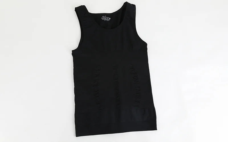 3 PCS Men Sleeveless Compression Vest Solid Slimming Body Shaper/Shirt Gym Workout T Shirt Tummy Control  Tank Tops