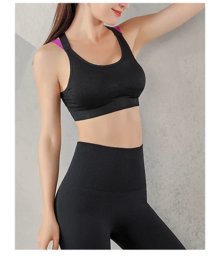 Sports Bra for Women Gym Seamless High Impact Sports Bra Yoga/Fitness Top Female Underwear Push-up bra Sportswear bralette