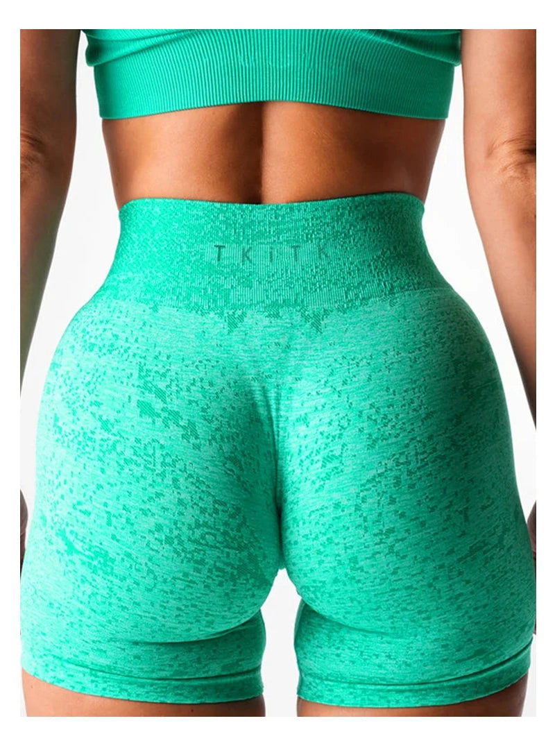 Newly listed price TKITK 2Pcs Seamless Shorts Women Soft Workout Tights/Fitness Spandex Yoga short Gym Wear