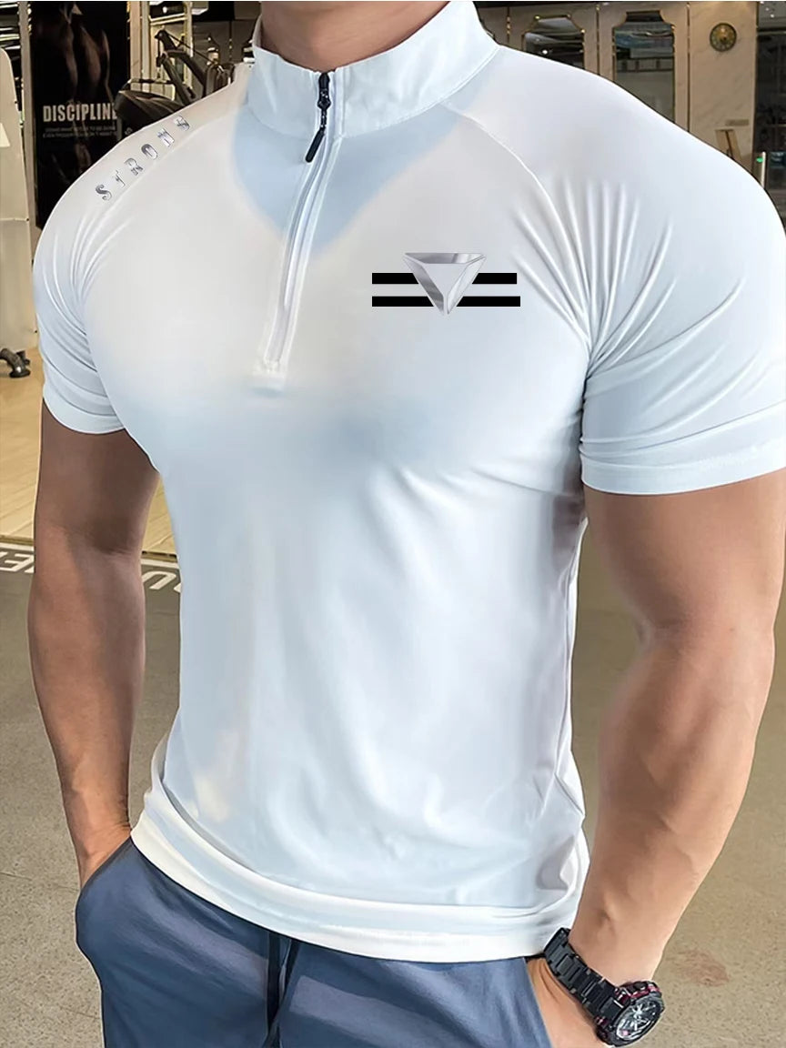 Men's T-shirt A New Fashion Trend For Fitness And Sports/Round-neck T-shirt Simple And Versatile Summer Casual Short-sleeved