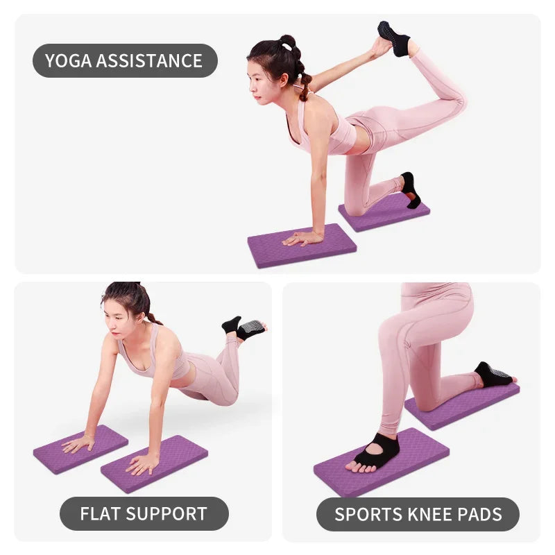 TPE Yoga Kneeling Mat Plank Square Pad Knee Assist Mat Portable Elbow Mat/Yoga Exercise Fitness Cushioning and stress Relief Aid