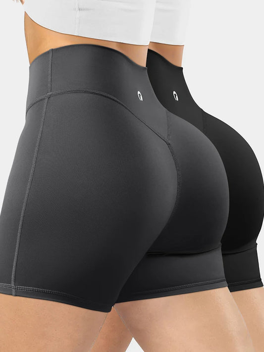 Summer Women's High-Waist Breathable Yoga Shorts High/Elastic Running Tights Leggings Cycling Workout Gym Sports Shorts