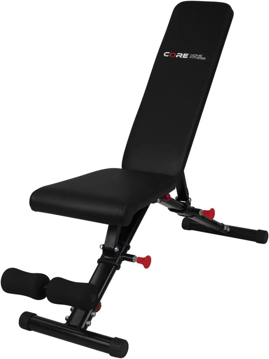 Adjustable Weight Bench By Core Home Fitness Foldable Adjustable Bench/for Full Body Workout Incline/Decline/Flat Bench FAB10