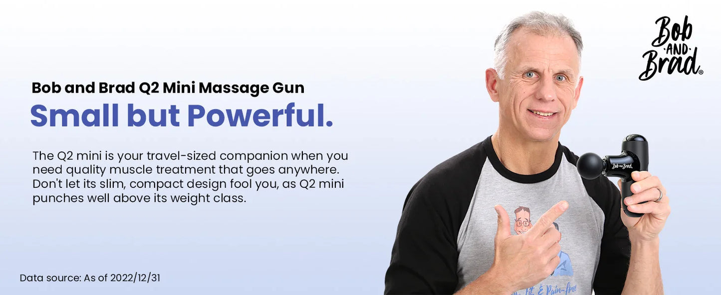 Q2 Mini Massage Gun, Pocket-Sized Deep Tissue Massager Gun/Portable Percussion Muscle Massager Gun