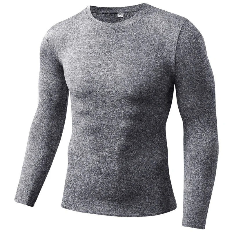 Men Compression Running T-Shirt Fitness Tight Long Sleeve Sport T-shirt/Training Jogging Shirts Gym Sportswear Quick Dry Clothes