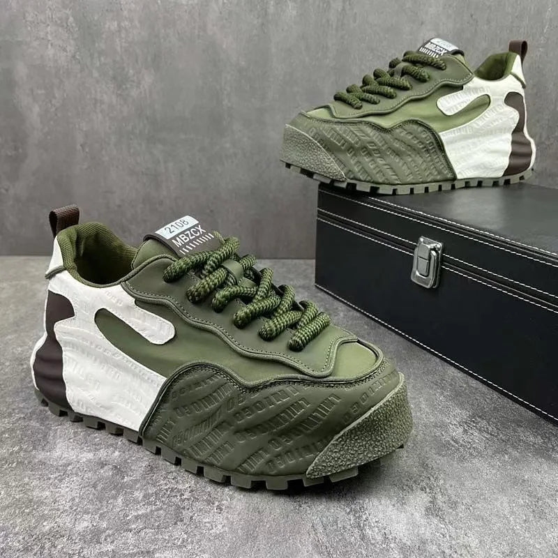 Fashion Men Casual Faux Leather Sneakers Brand Tennis Male/Wedged Spring Summer Breathable Trainers Man Gym Run Shoes