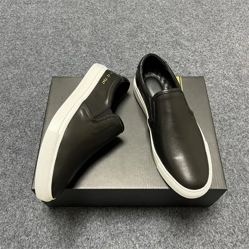 Men's COM Design Commute Casual Shoes Genuine Suede/Slip On Loafers Flat Sole Versatile Everyday Use