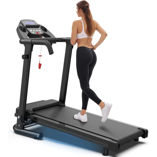 Foldable Treadmills for Home, Portable Treadmill with Handles, 2.5HP Treadmills/300 lb Capacity APP Control Fitness Folding Treadmill