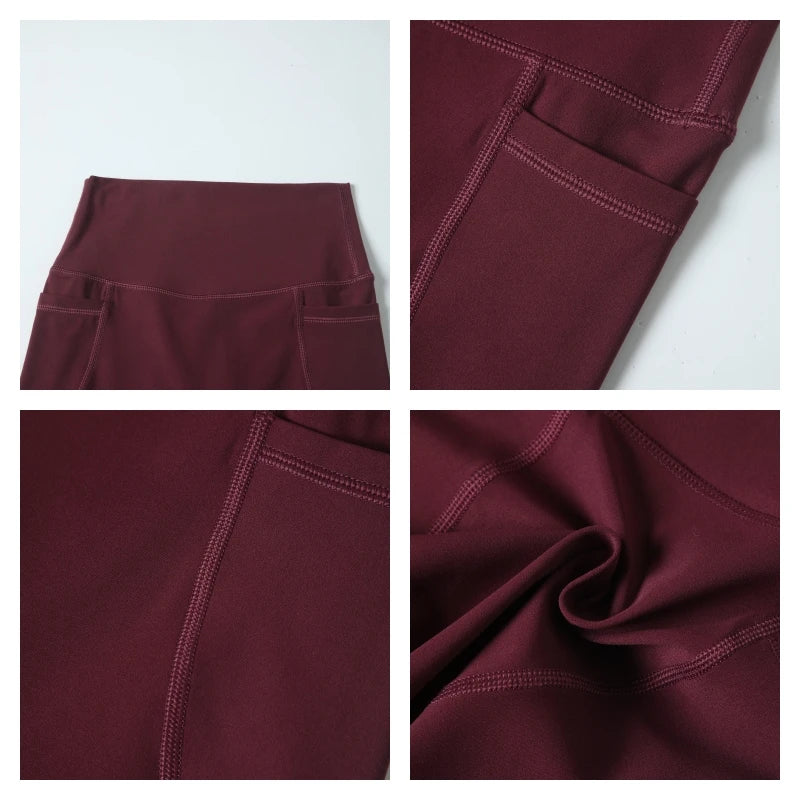 Hearuisavy Women Summer High Waist Shorts with Pockets/Quick Dry Yoga Cycling Gym Workout Sports Bottoms