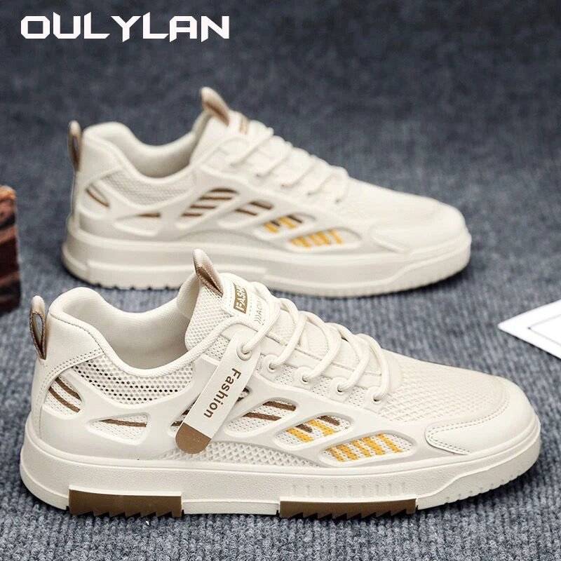 Leather Men Non-slip Wear-resistant Sneakers Casual Shoes/Comfortable Flat Slip-on Spring Autumn Couple Shoes