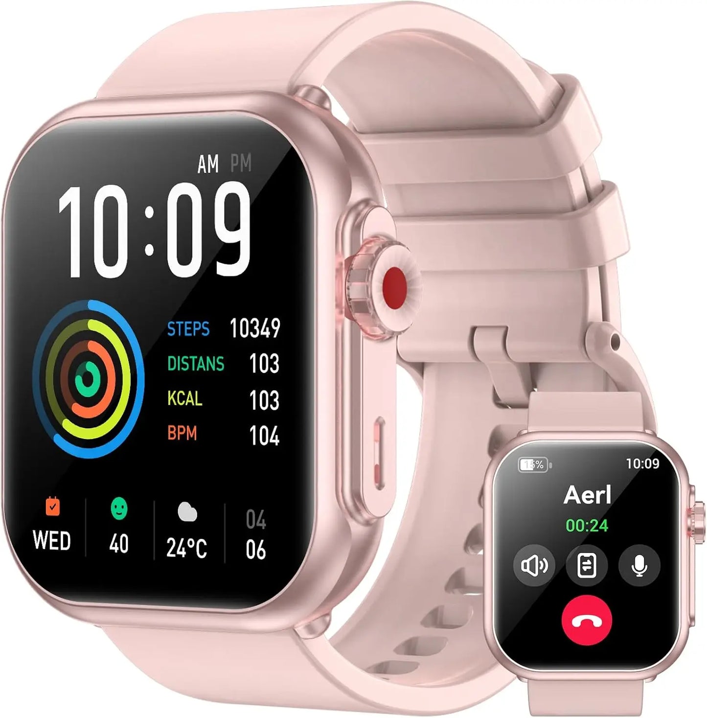SENBONO Smart Watch for Men Women With 1000mAh Battery 100Day Standby Time/Fitness Tracker IP68 Waterproof Watch for Android iOS