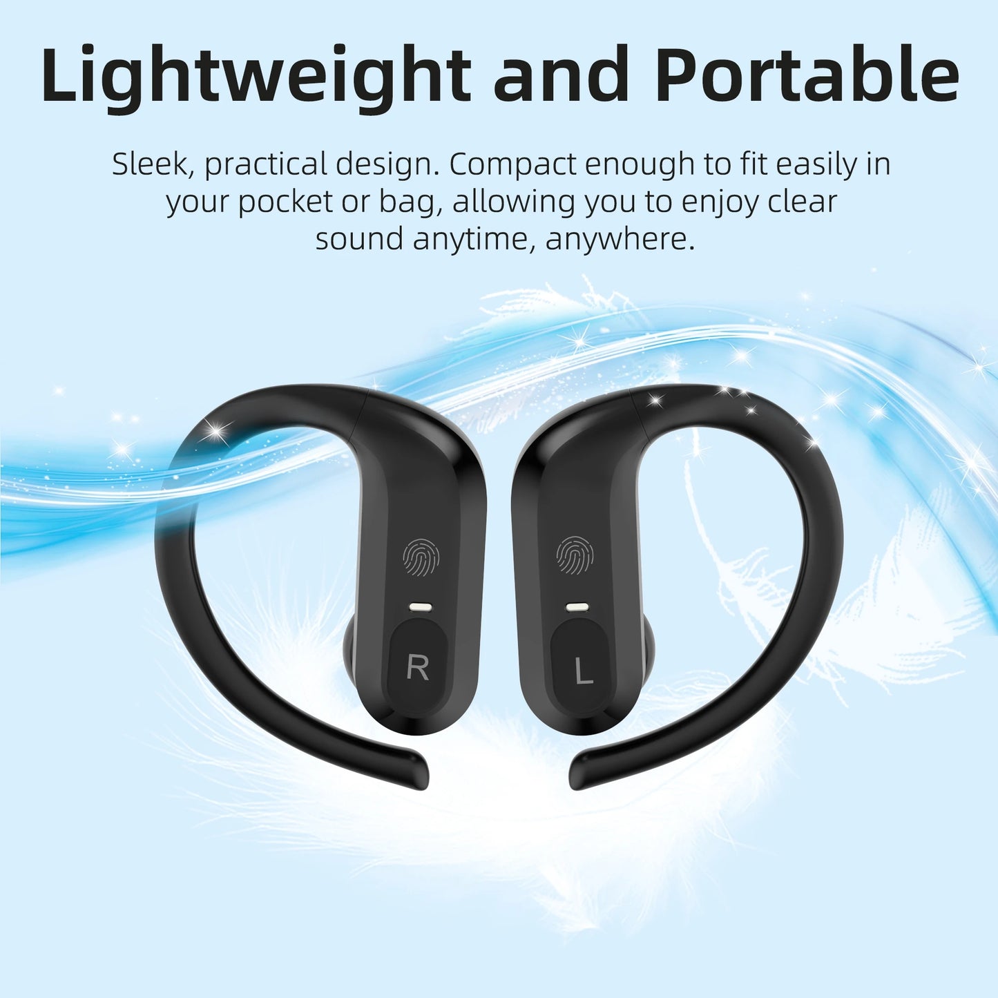 BTE Wireless hearing aids headphones rechargeable/for the deaf severe hearing loss sound amplifier