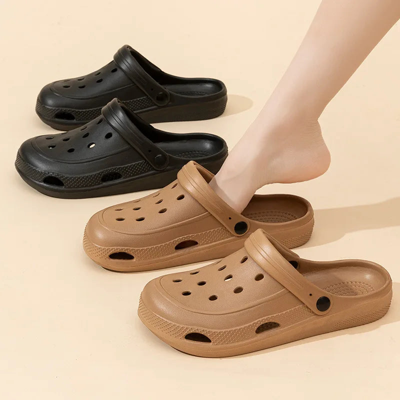 Women Home Slippers Sandals Summer Garden Clogs Shoes Beach Slipper Outdoor Waterproof Soft Slides Casual Anti Slip