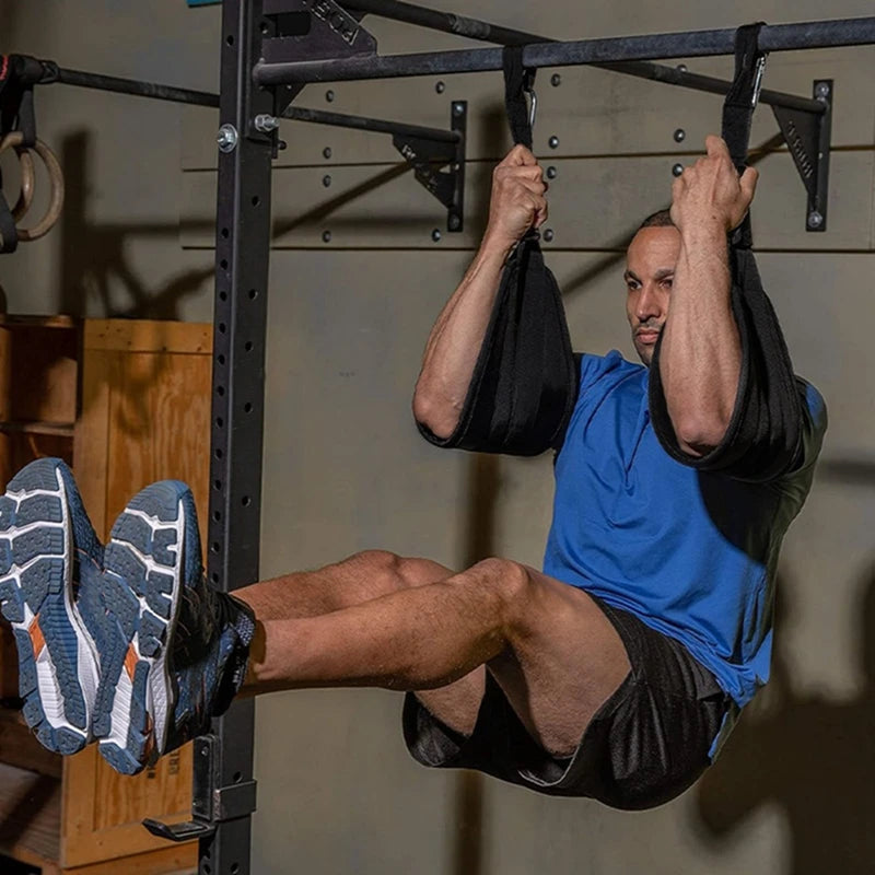 A Pair Heavy Duty AB Sling Straps Suspension Rip-Resistant Fitness/for Pull Up Bar Hanging Leg Raiser Gym Home Fitness Equipment