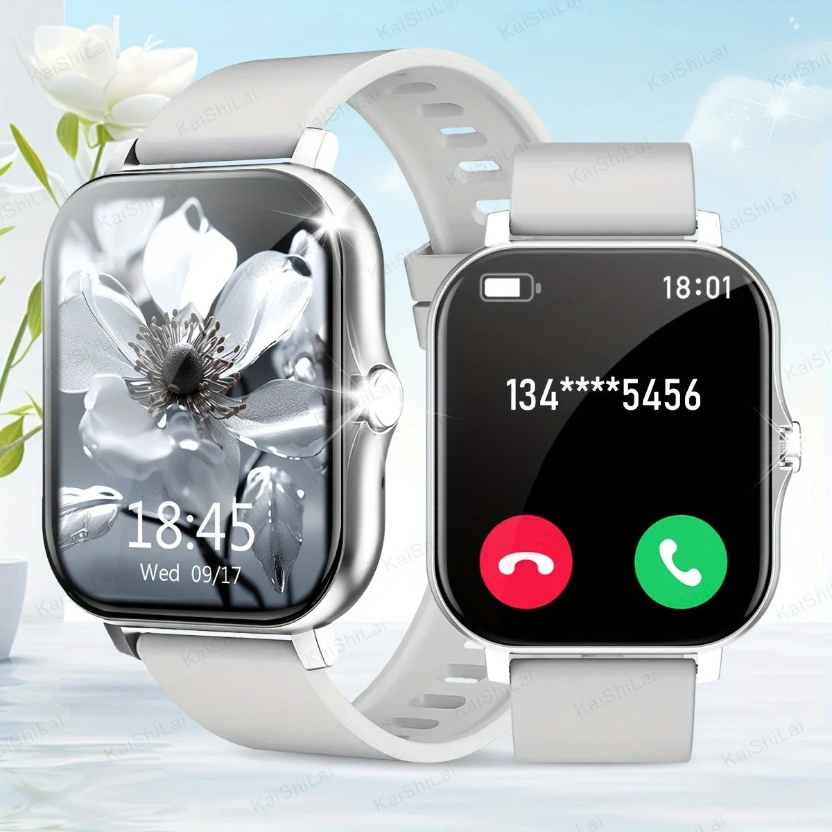 Sports smart watch, sports monitoring wireless calls/message reminders suitable for Android and iPhone