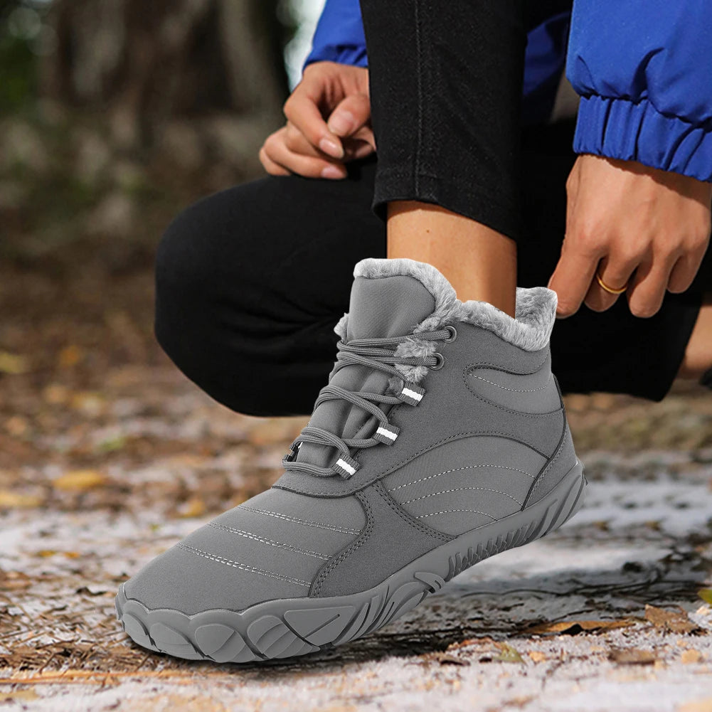 Women Winter Boots Outdoor Barefoot Boots For Women/Ankle Boots Plush Warm Snow Shoes Non-slip Couple Shoes