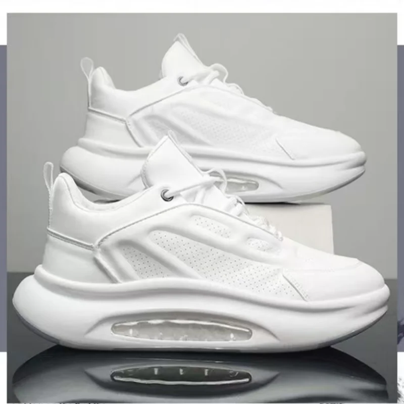 Men's shoes for summer and spring Men's style versatile thick sole/heightening breathable Sports air cushion shock absorbing