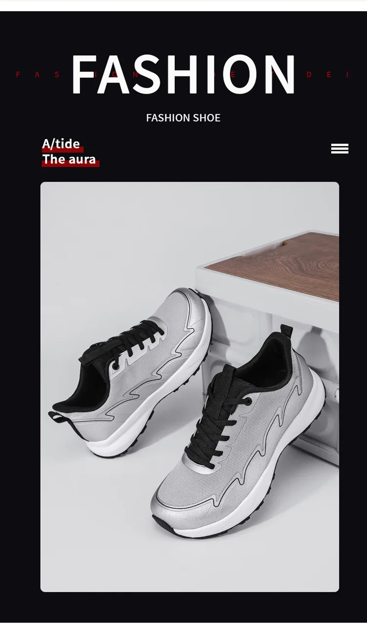 Wide Toe Running Shoes 4E Dynamic Thick Outdoor Fitness Men's Shoes/Foot Cross-Border Shoes Comfortable Breathable