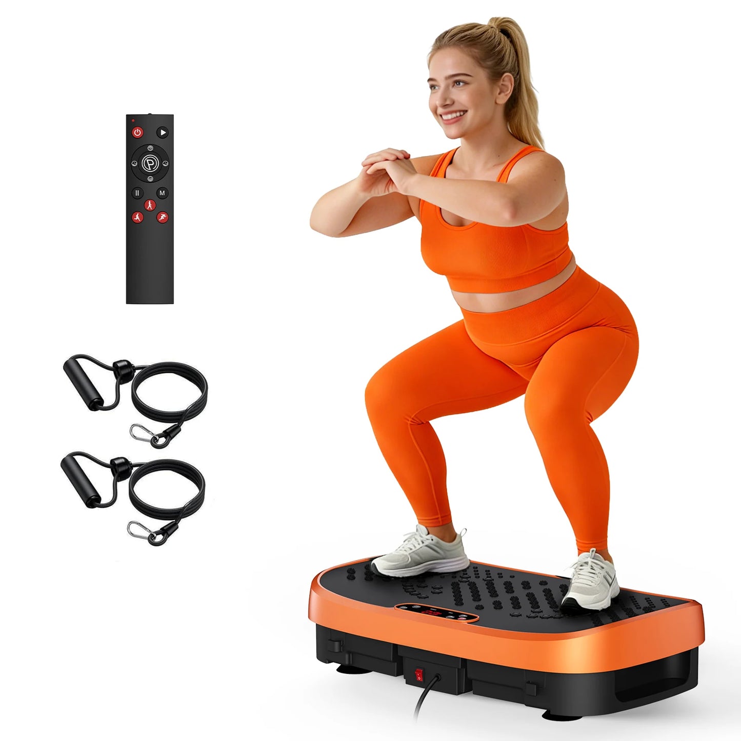 Magnetic Vibration Plate Exercise Machine Fat Burning 120 Levels/330lbs Portable Quiet Home Fitness  APP Control Workout Platform