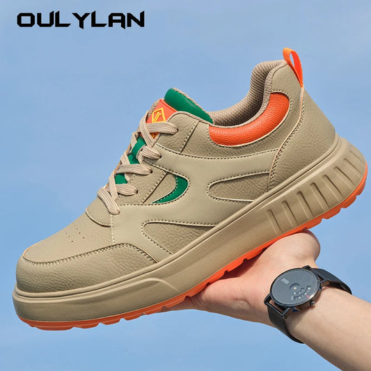 Trendy Work Protection Shoes Men's Anti Smash Anti Puncture/Steel Toe Safety Protective Shoes Fashion Lightweight Shoe