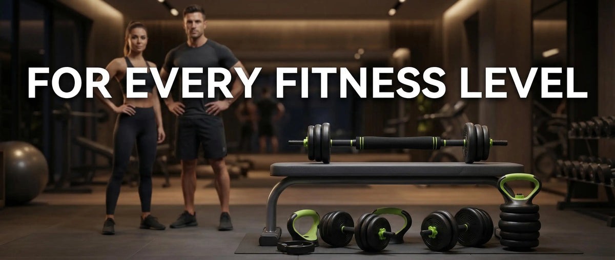 Adjustable Weight Set 44 Lbs, 4-in-1 Dumbbell Set/and Barbell Weight Set for Home Gym Converts to Kettlebell & Push-Up Stand