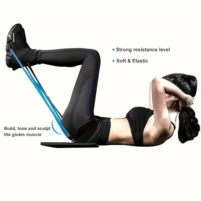 Yoga Leg Butt Lifting Elastic Traction Belt Hip Fitness/Stretch Resistance Band Elastic Rope for Workout Training