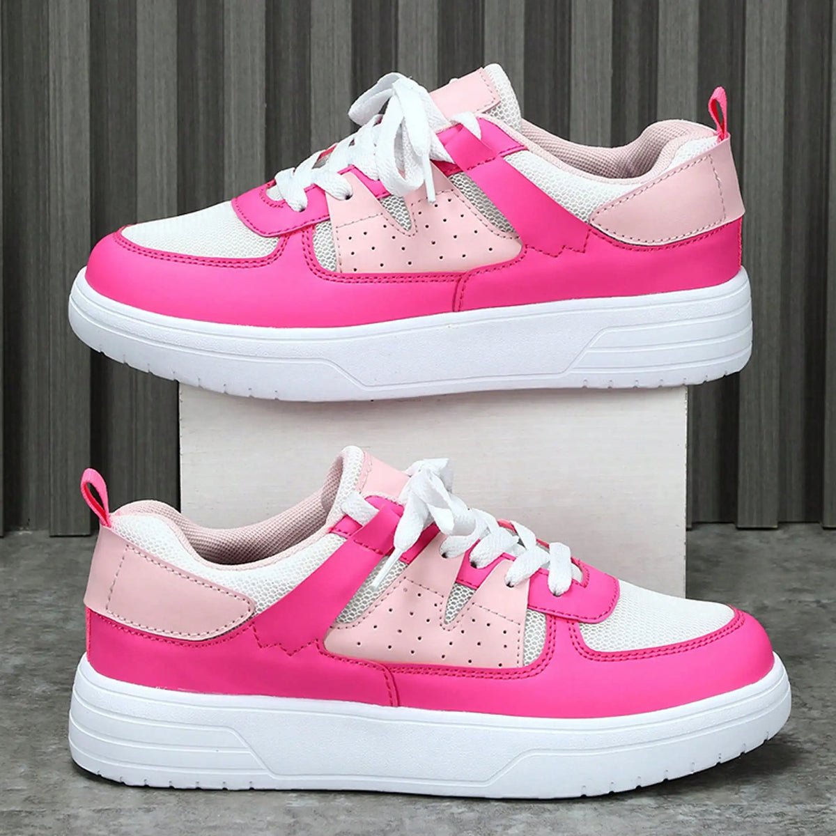 Comfortable Sneakers For Men And Women/White And Pink Lightweight For Women Suitable For Walking
