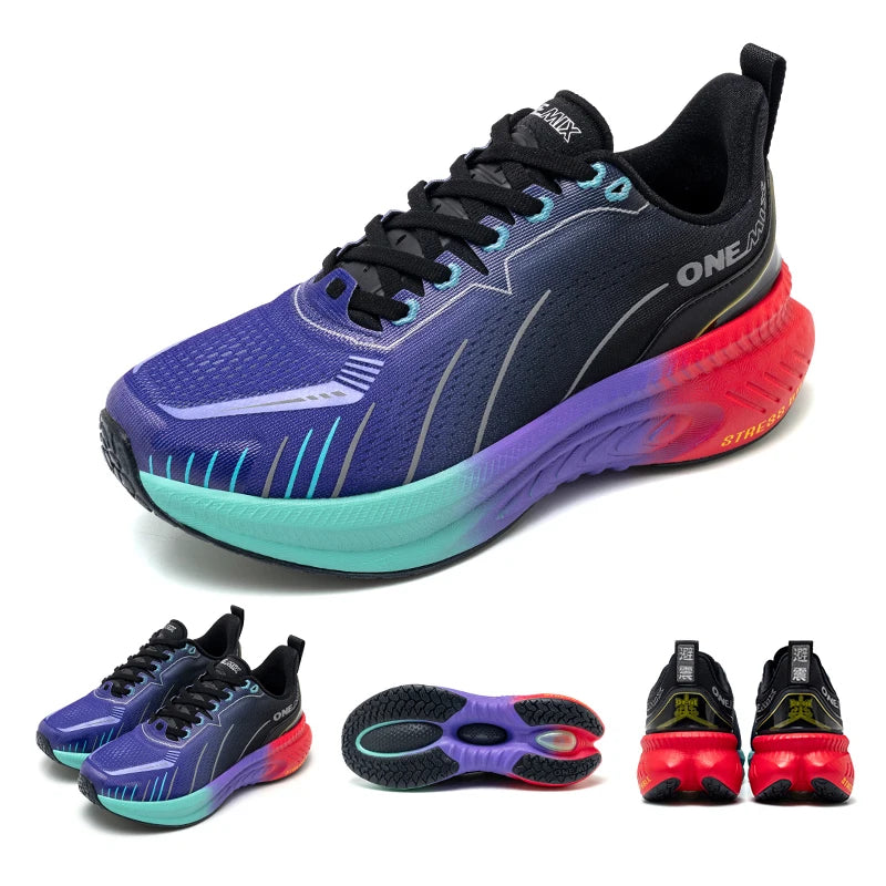 ONEMIX White Road Running Shoes for Women Air Cushion Outdoor Sport Shoes/Trainers Summer Jogging Shoes Women Footwear