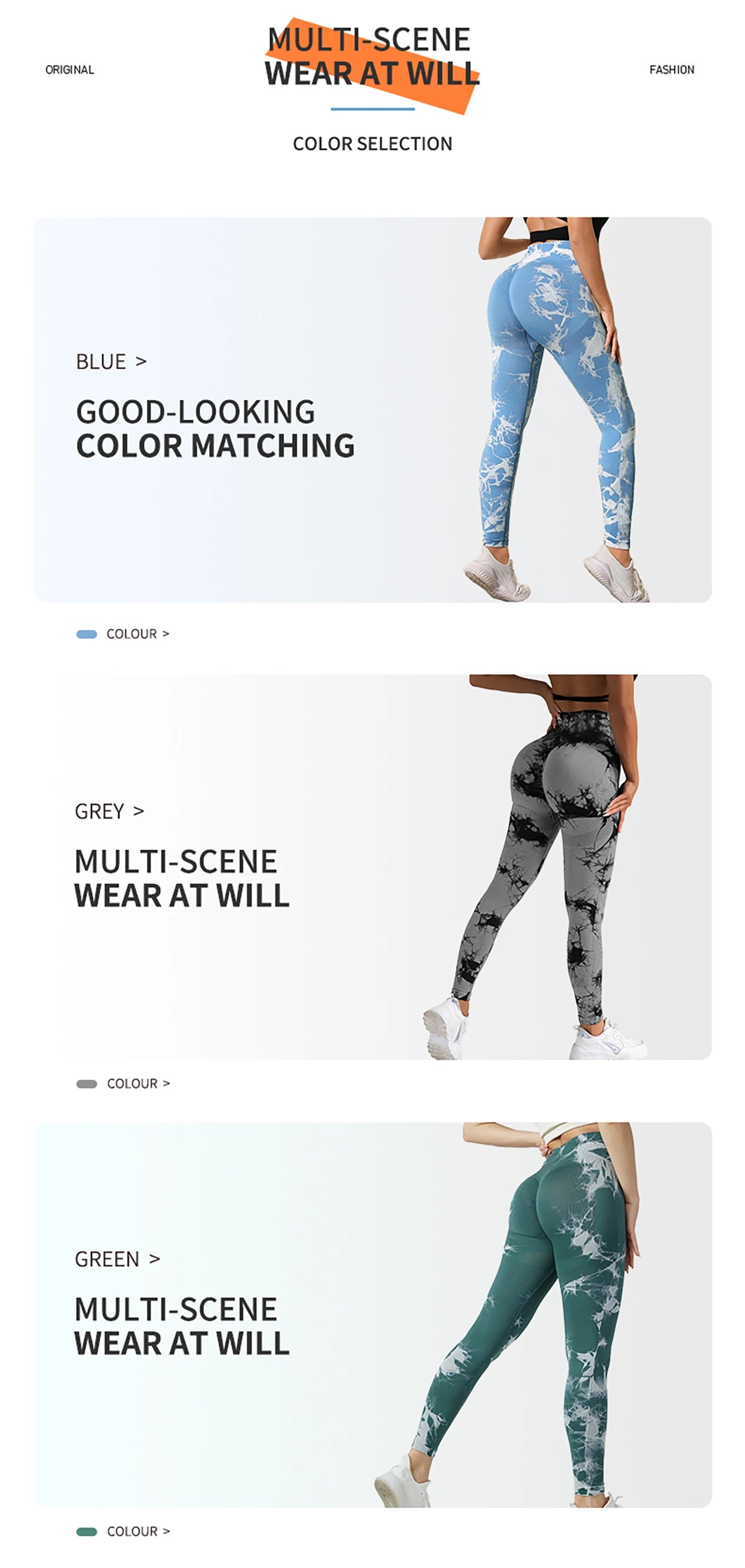 Tie Dye Yoga Pants Sport Leggings Women Seamless High Waist Push Up/Woman Tights Fitness Workout Leggings Gym Clothing