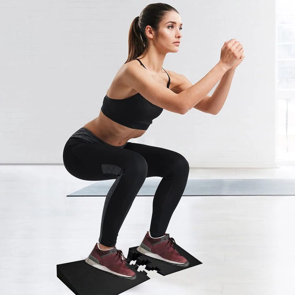 Squat Wedge Block Non-Slip Slant Board Squat Weight Lifting Wedges/Yoga Wedge Block for Squats Calf Stretches Weightlifting