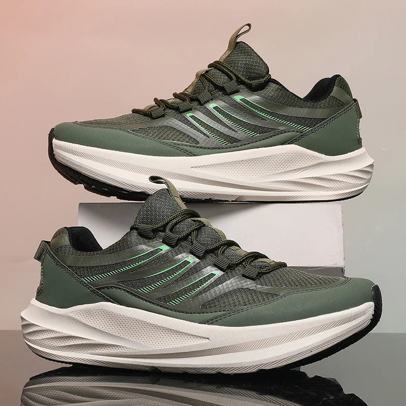 Extra Wide Feet Men Mesh Athletic Sneakers Lightweight Breathable/Casual Trainers Shock Absorb Insole Outdoor Jogging Footwear