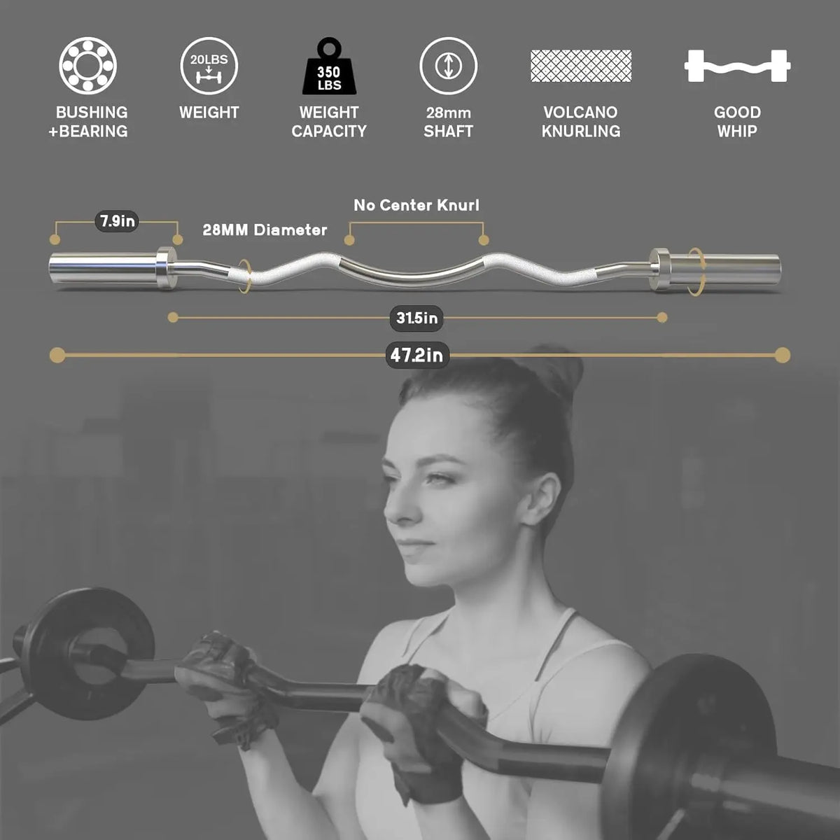 Smart Fitness Tracker with Heart Rate/Workout Exercise Weight Equipment