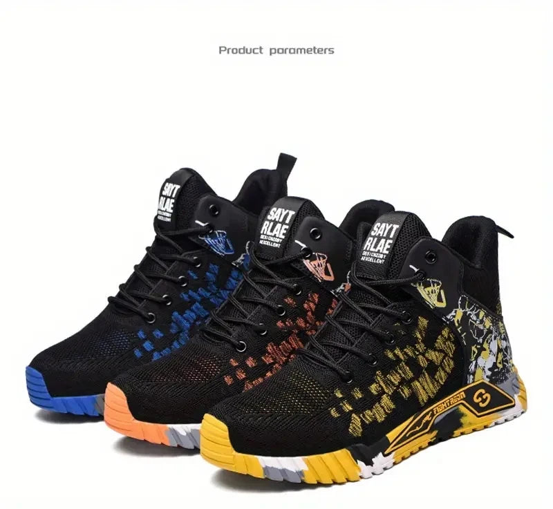 Wear Resistant Durable Steel Toe Work Shoes for Men Impact Resistant/Steel Toe Cap Lightweight Comfortable Industrial Safety Sneakers