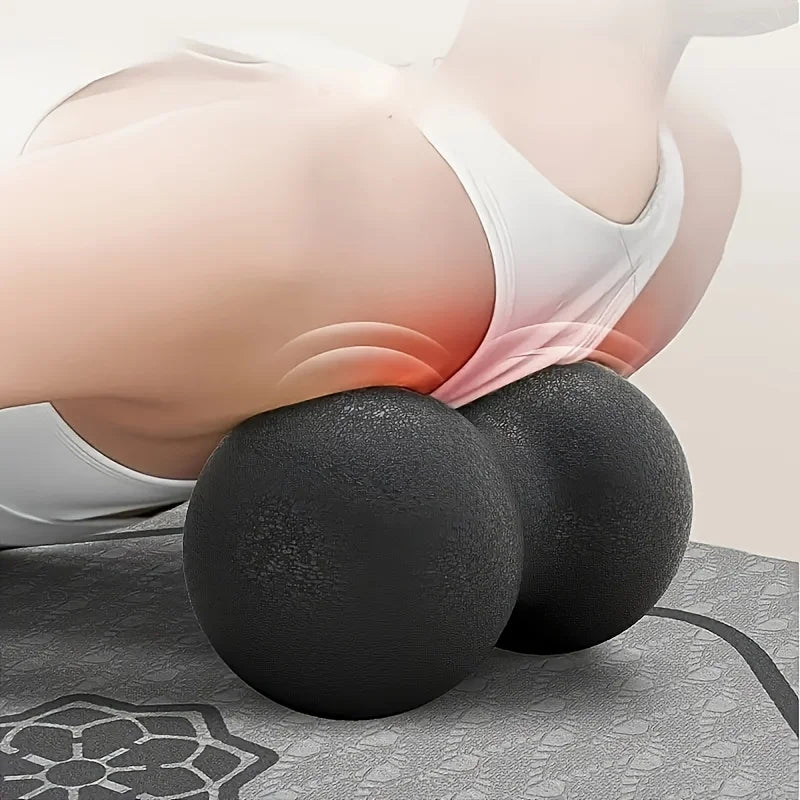 1pc Fitness Massage Ball, a Double Long Bar Tennis Massager Designed for Deep Tissue/Trigger Point Massage Instruments for The Whole Body
