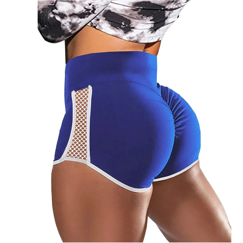 High Waist Sport Shorts Quick-Drying Side Hollow Out Slim Fit Shorts/Multipurpose Women Stretchy Short Run Exercise Yoga Shorts