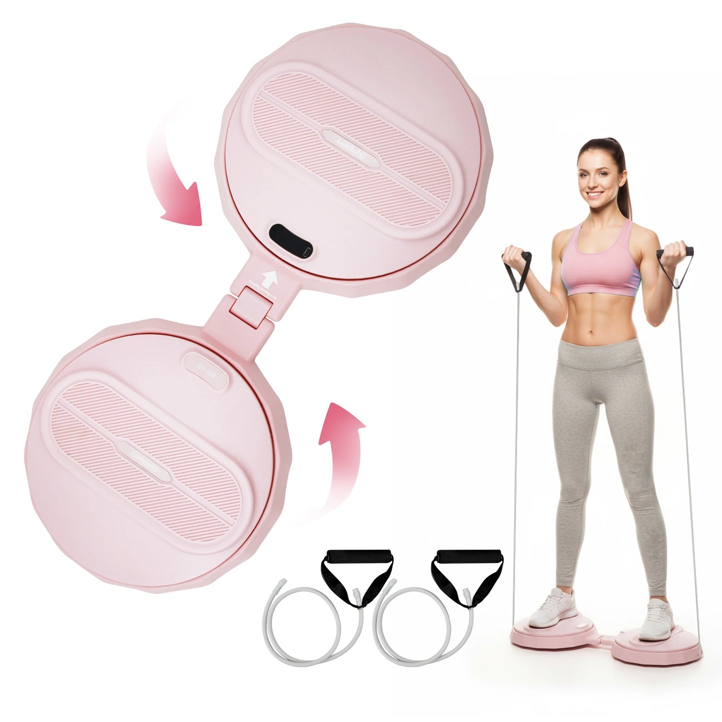 Waist Twister Machine Exercise Tool, Ab Twister Board with the Smart/LED Digital Monitor, Noiseless Ab Twister for Home Gym