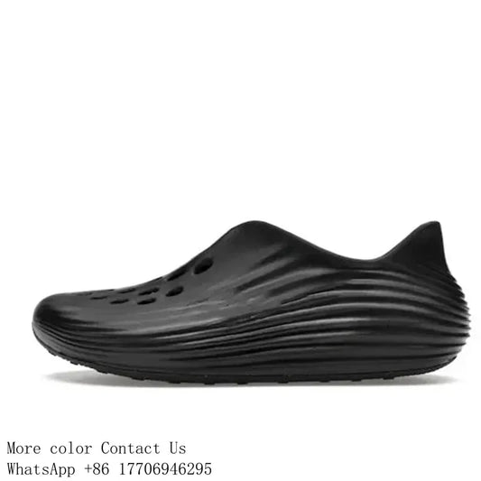 Reactx Rejuven8 Designer Sandals Summer Slides Platform Slippers Men's Triple Black Cool Grey Volt Light Brown