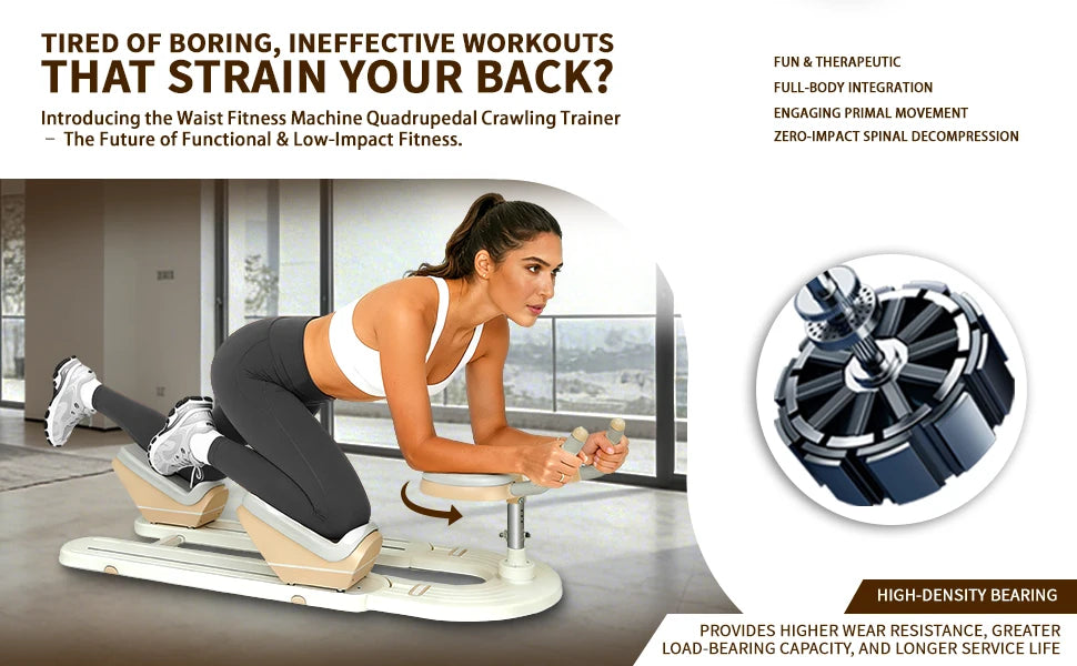 Spine Twist and Stretch Trainer Low-Impact Home Gym Equipment/for Waist Toning, Leg Stretching & Core Activation