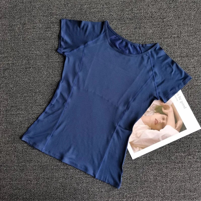 Outdoor Sports Shirt Sportswear Yoga Wear Women's Sports/T-Shirt Fitness Clothes Running Yoga Top Female Workout Tops T-shirt