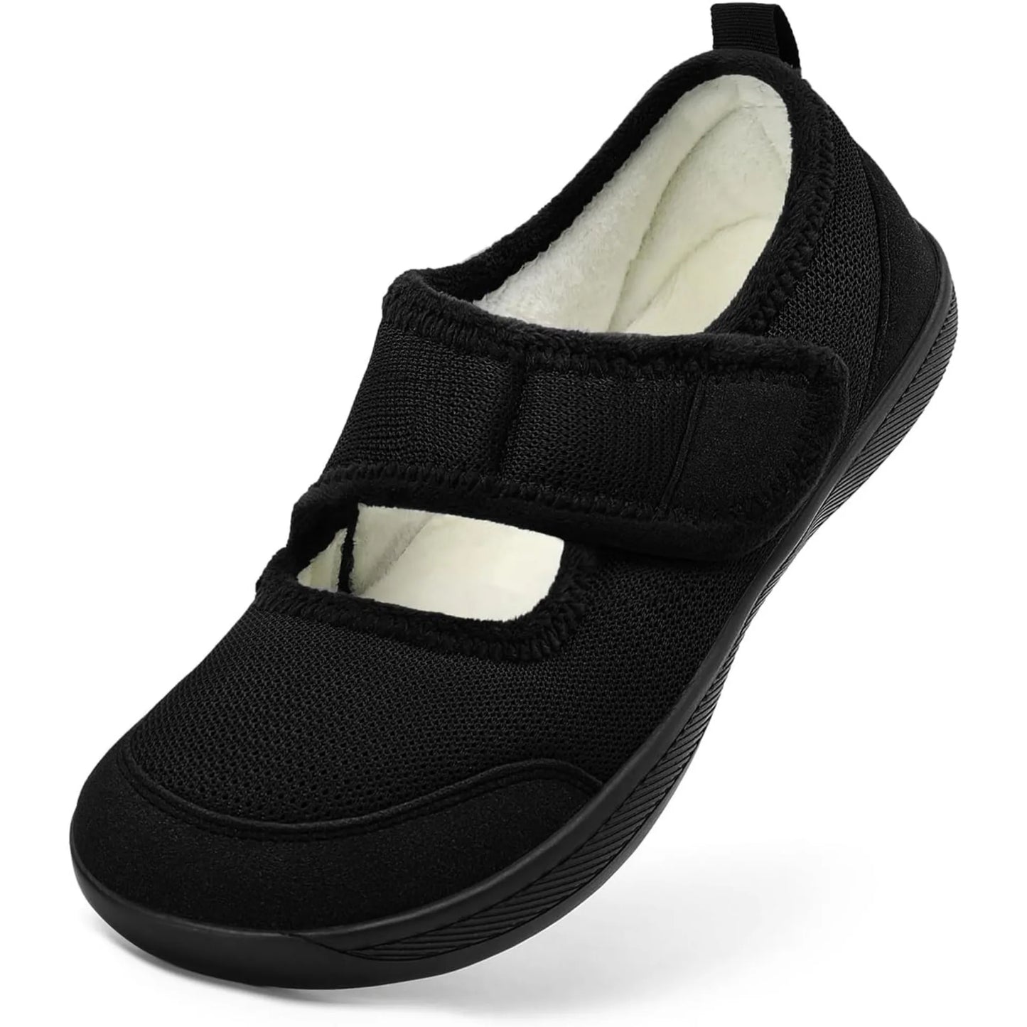Women's Slippers Wide Width Diabetic Shoes Edema House/Barefoot Walking Shoes Adjustable Indoor Outdoor Slippers