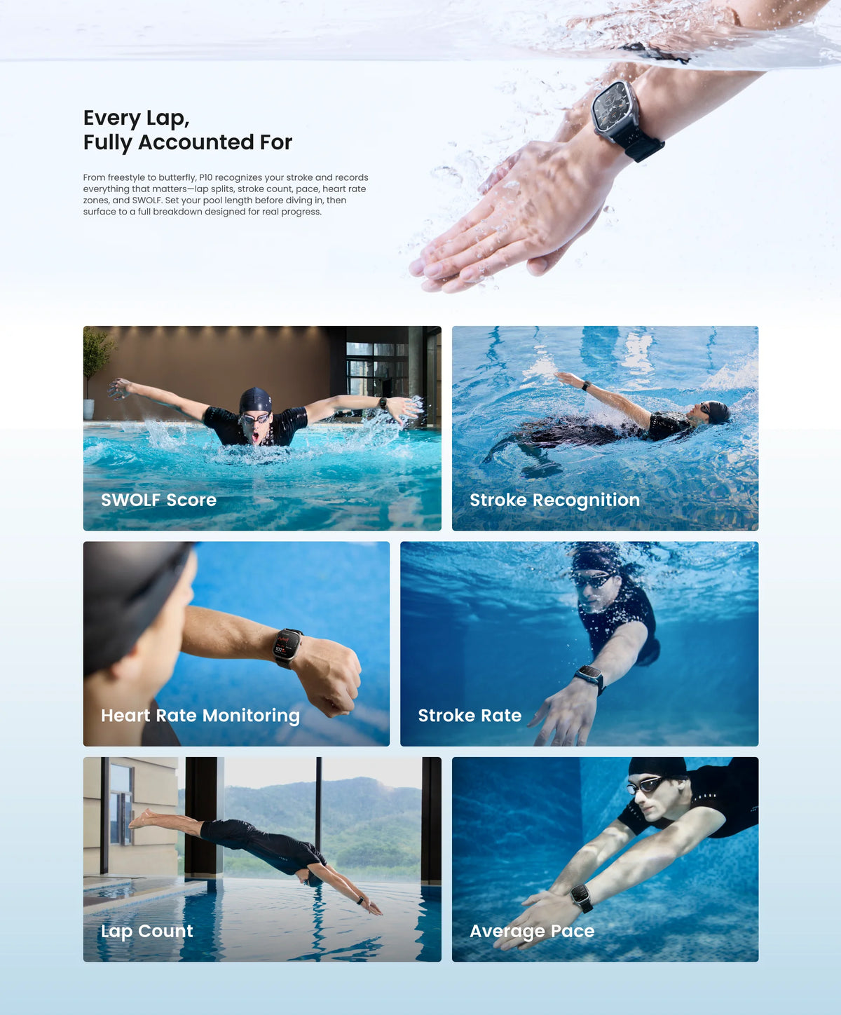 KOSPET MAGIC P10 GPS Smartwatch For Men Anti-Fingerprint AMOLED Screen/Dual-Band GNSS IP69K 5ATM Waterproof 180+ Sport Mode