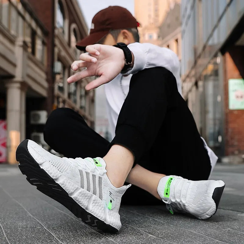Sneakers Fashion Light comfortable Sneakers For Men Fitness/Running Shoes Trainer Race Breathable Couple Tennis Shoes