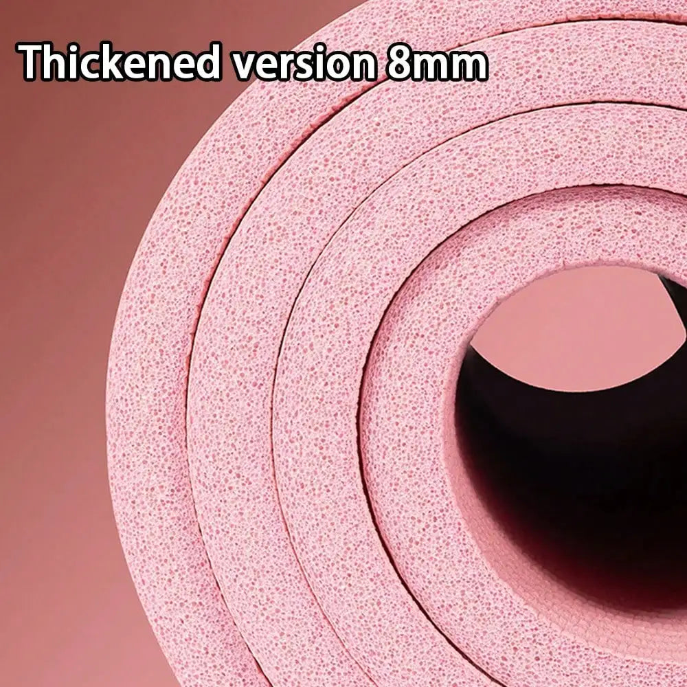 Local Delivery-Pink Yoga Mat Set (185CM*61CM) Fitness/Exercise Mat For Yoga Pilates Workout