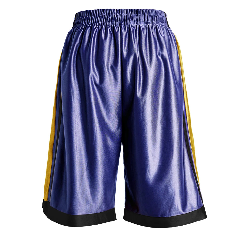 4-piece men's casual striped decorative basketball shorts/summer basketball training running fitness quick drying shorts