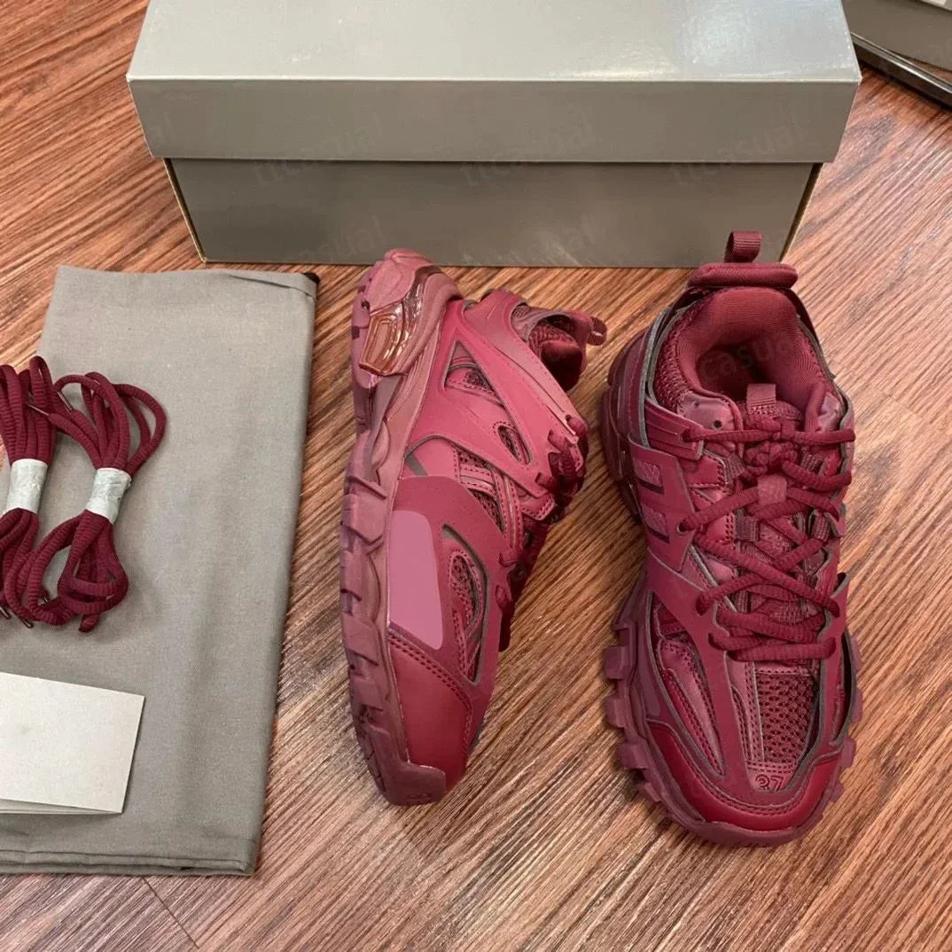 Designer Tracks 3 3.0 Men Casual Shoes Paris Triples White/Black Pink Grey Beige Sneakers Brand 18s