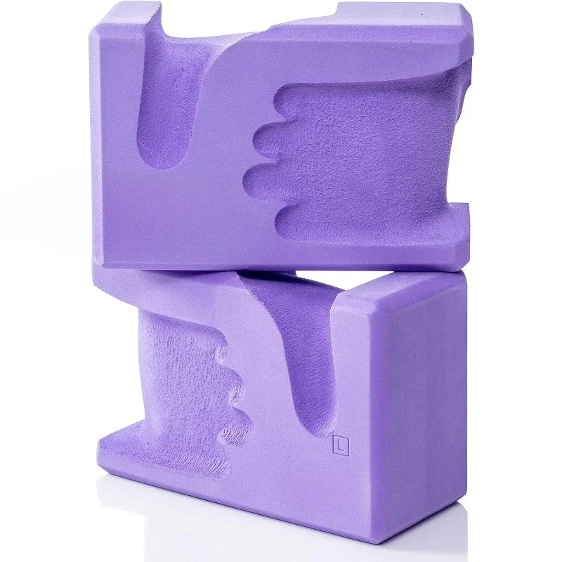 Yoga Blocks 2 Pack Reduces and Prevents Wrist Pain/Enhances Comfort Stability and Grip Strength